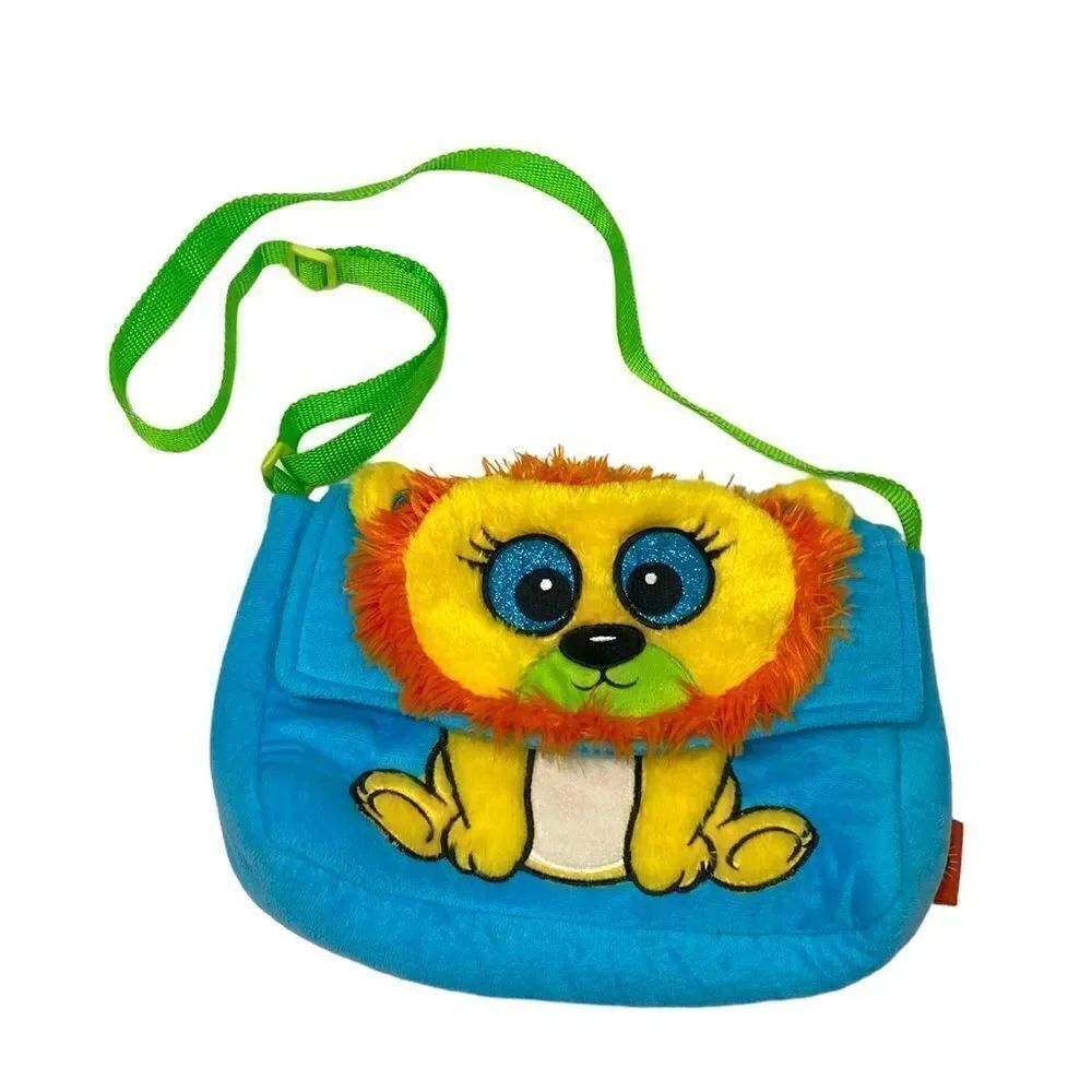 Adventure Planet Kids Blue Lion 3D Soft Blue Bag with Adjustable Strap